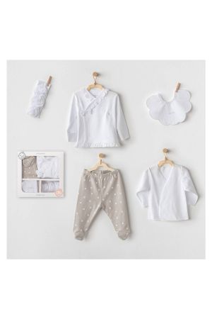 Andywawa - Andywawa Newborn 5'li Bebek Hastane Çıkış Seti