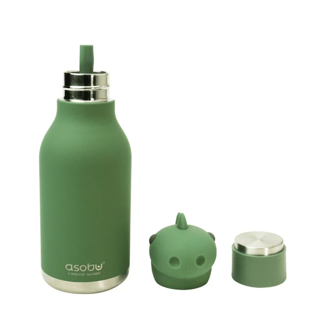 Asobu Bestie Bottle - Dinosaur Çelik Suluk - 3