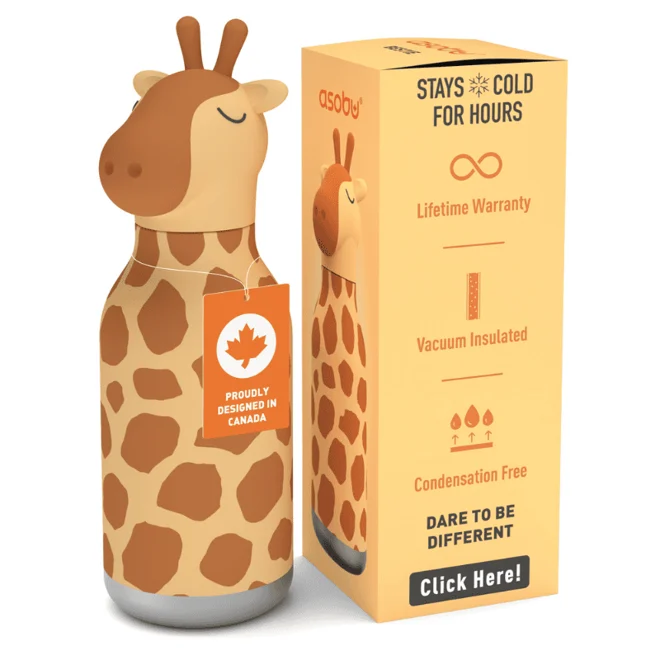 Asobu Bestie Bottle - Giraffe Çelik Suluk - 5