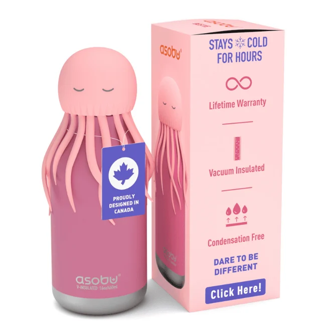 Asobu Bestie Bottle - JellyFish Çelik Suluk - 7