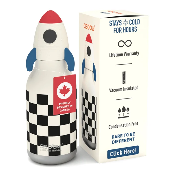 Asobu Bestie Bottle - Rocketship Çelik Suluk - 6