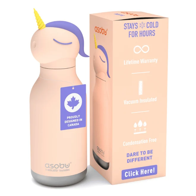 Asobu Bestie Bottle - Unicorn Çelik Suluk - 7