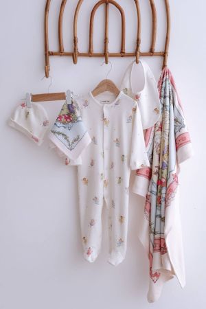 Ateıler Babbı Peri Masalı 4'lü Yenidoğan Set - Thumbnail