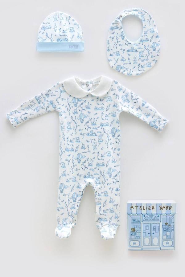 Atelıer Babbi 3'lü Yeni Doğan Set Toile De Jouy