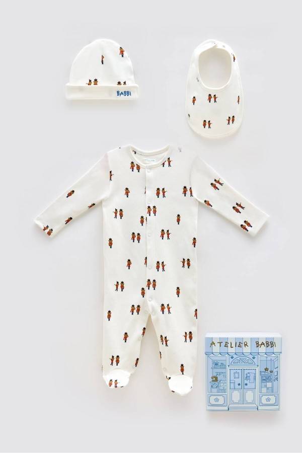 Atelıer Babbi 3'lü Yenidoğan Set Kurşun Asker