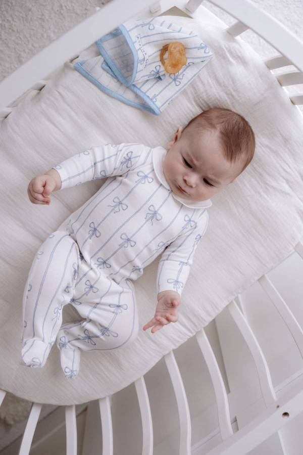 Atelıer Babbi 3'lü Yenidoğan Set Mavi Kurdele