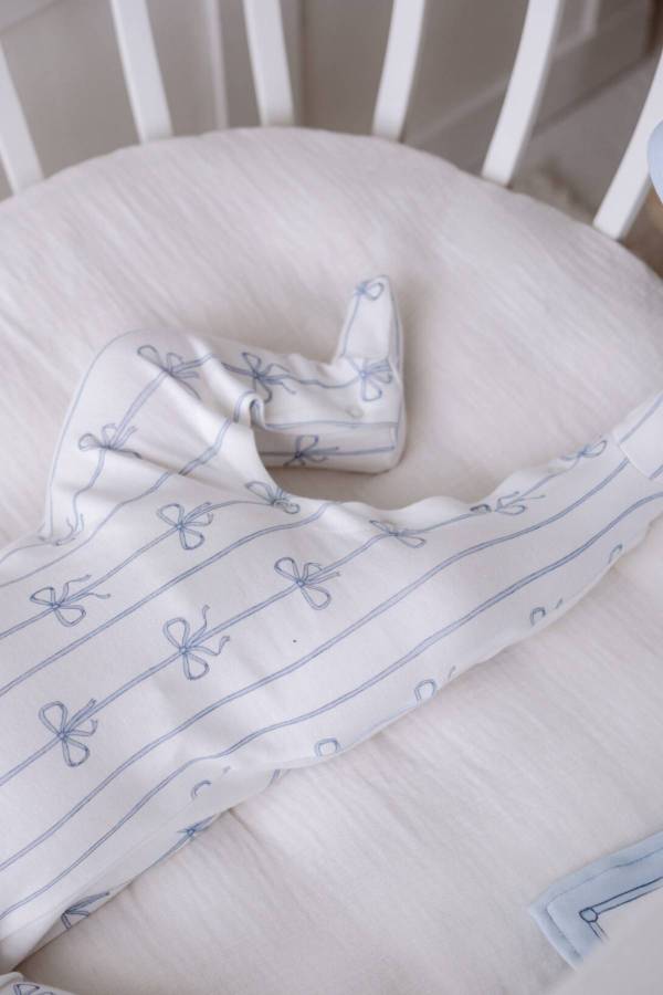 Atelıer Babbi 3'lü Yenidoğan Set Mavi Kurdele