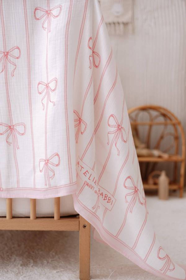 Atelıer Babbi 4'lü Yenidoğan Pembe Kurdele Set