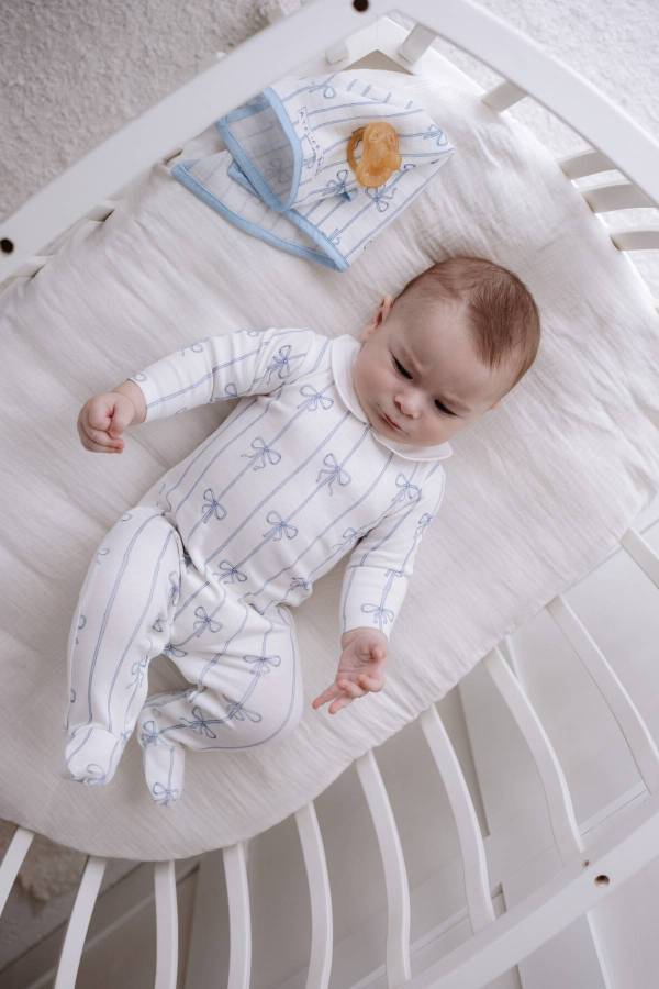 Atelıer Babbi 4'lü Yenidoğan Set Mavi Kurdele