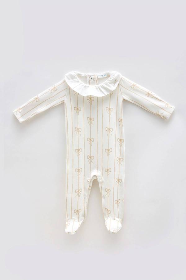 Atelıer Babbi Bebek Tulum Kurdele Bej