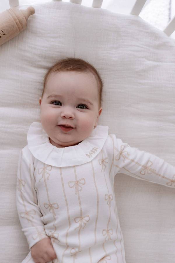 Atelıer Babbi Bebek Tulum Kurdele Bej