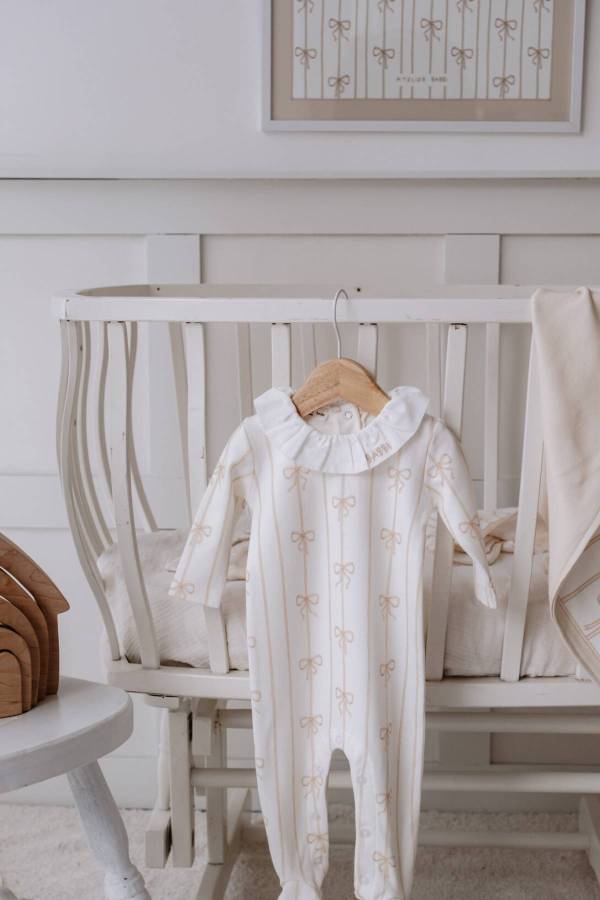 Atelıer Babbi Bebek Tulum Kurdele Bej