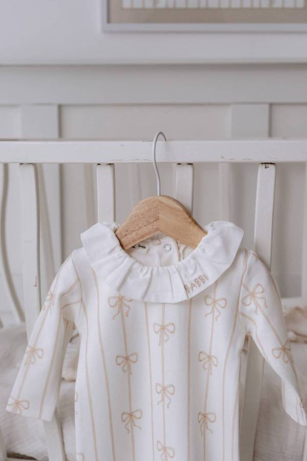 Atelıer Babbi Bebek Tulum Kurdele Bej