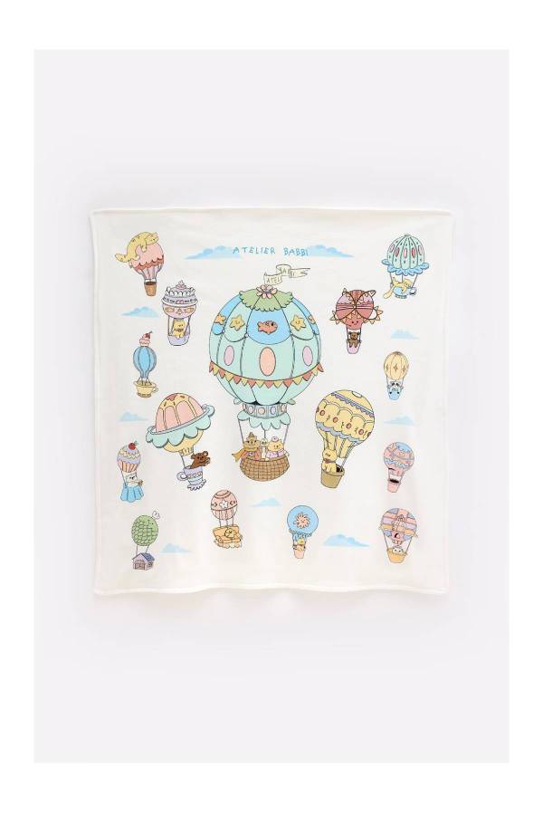 Atelıer Babbi Çift Kapadokya Taraflı Penye Battaniye