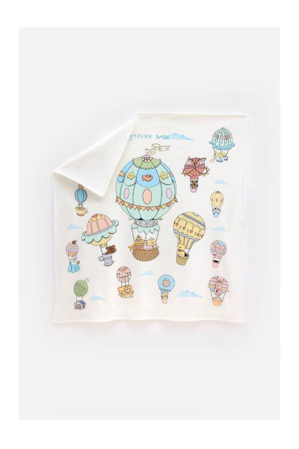 Atelıer Babbi Çift Kapadokya Taraflı Penye Battaniye