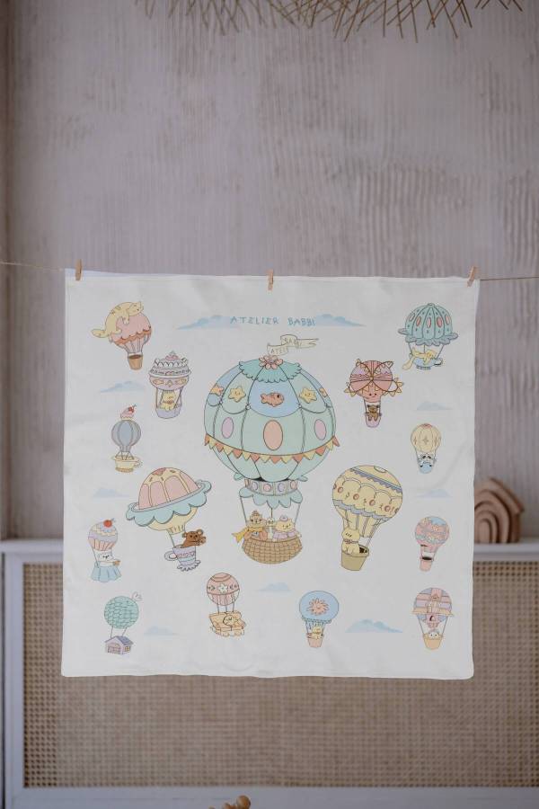 Atelıer Babbi Çift Kapadokya Taraflı Penye Battaniye