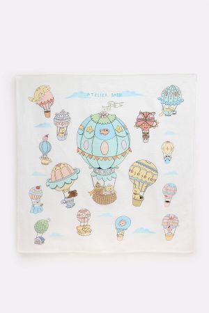 Atelier Babbi - Atelıer Babbi Çift Katlı Müslin Bebebk Örtüsü Kapadokya