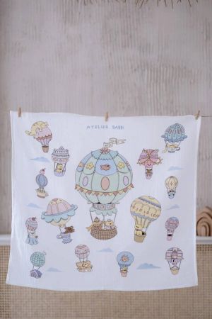 Atelıer Babbi Çift Katlı Müslin Bebebk Örtüsü Kapadokya - Thumbnail