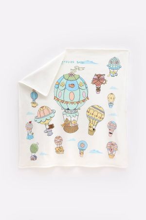 Atelıer Babbı Çift Taraflı Penye Battaniye - Thumbnail