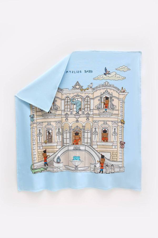 Atelıer Babbi Çift Taraflı Penye Battaniye Kurşun Asker