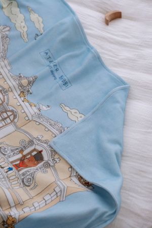 Atelıer Babbi Çift Taraflı Penye Battaniye Kurşun Asker - Thumbnail