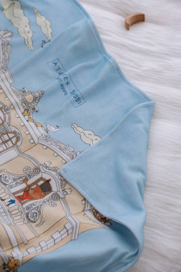 Atelıer Babbi Çift Taraflı Penye Battaniye Kurşun Asker