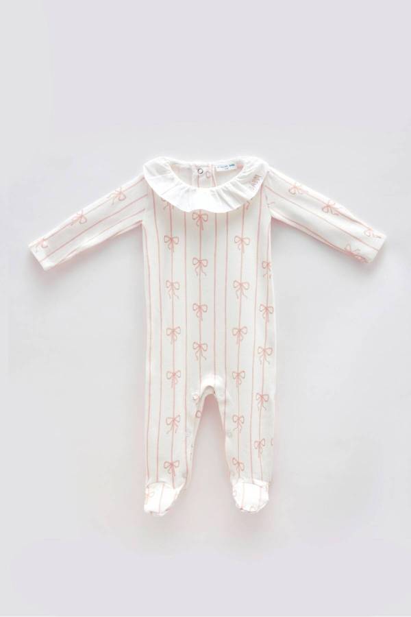 Atelıer Babbi Kız Bebek Pembe Kurdele Tulum