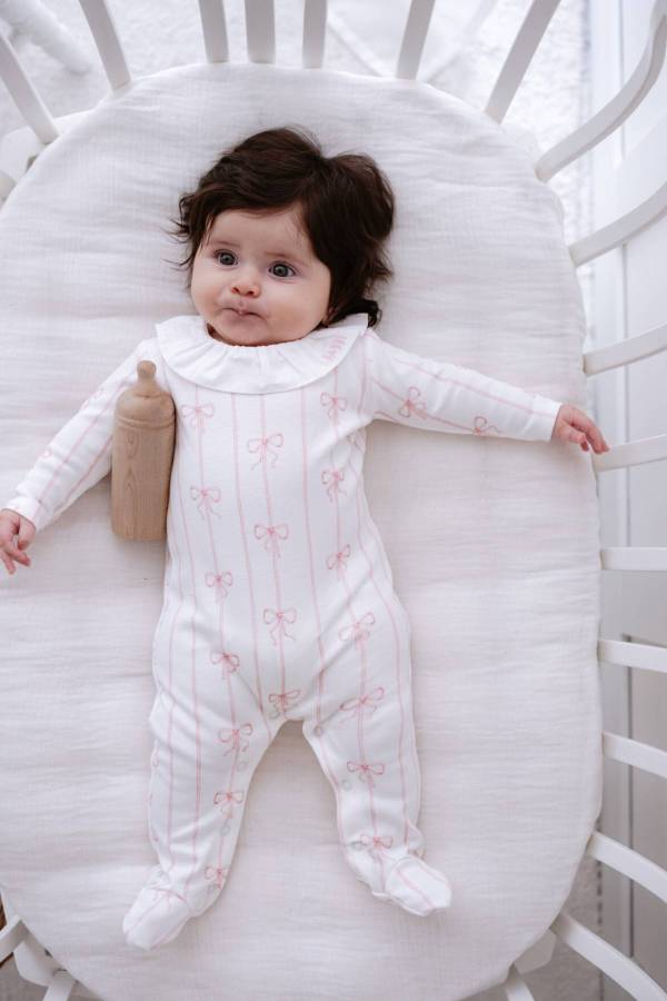 Atelıer Babbi Kız Bebek Pembe Kurdele Tulum