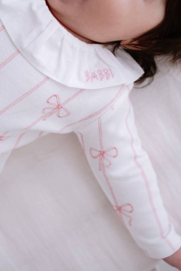 Atelıer Babbi Kız Bebek Pembe Kurdele Tulum