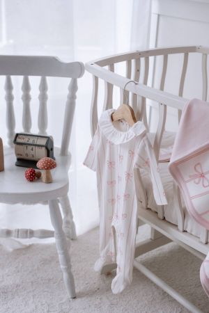 Atelıer Babbi Kız Bebek Pembe Kurdele Tulum - Thumbnail