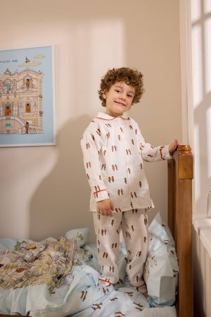 Atelıer Babbi Kurşun Asker Desenli Pijama Takımı - Thumbnail