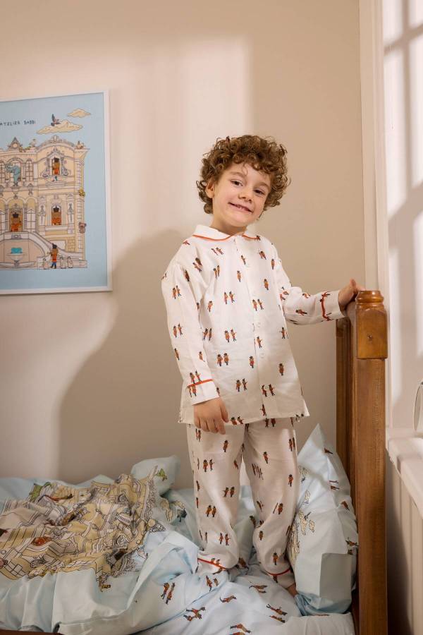 Atelıer Babbi Kurşun Asker Desenli Pijama Takımı