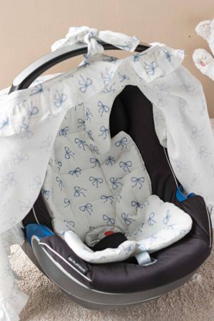 Atelıer Babbi Puset Minderi Mavi Kurdele - Thumbnail