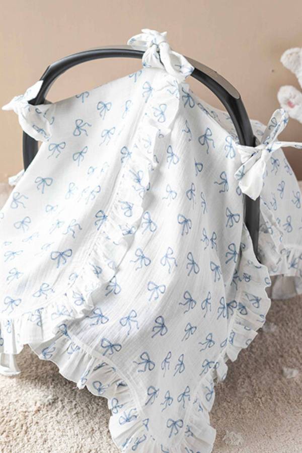 Atelıer Babbi Puset Örtüsü Mavi Kurdele