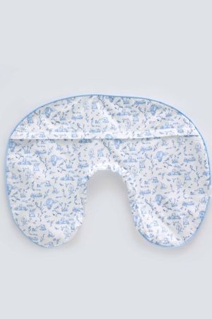 Atelıer Babbi Toile De Jouy Emzirme Yastıgı Mavi - Thumbnail