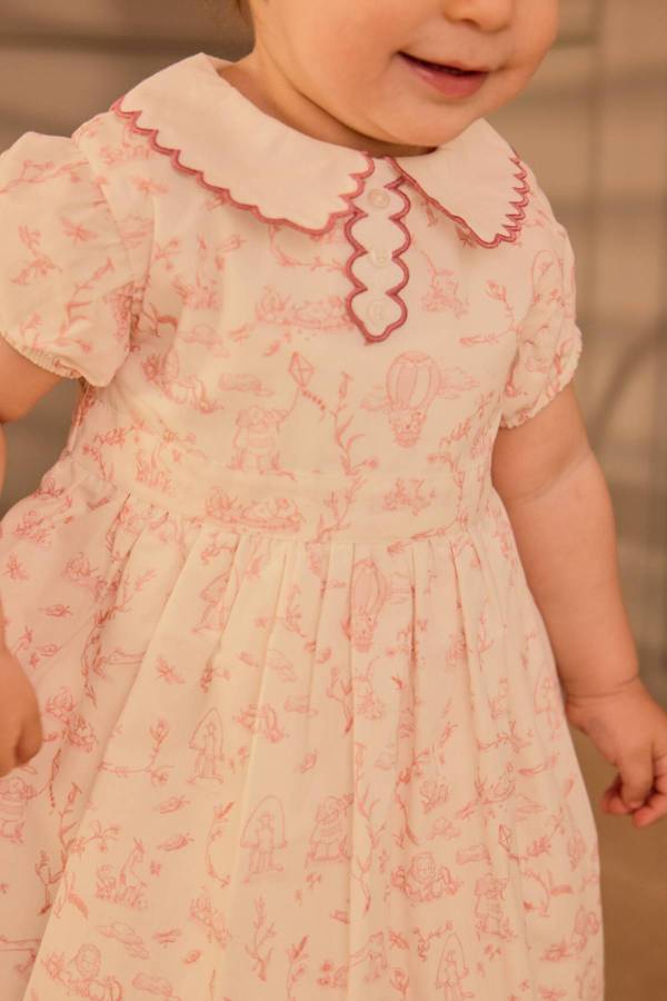 Atelıer Babbi Toile De Jouy Kız Elbise