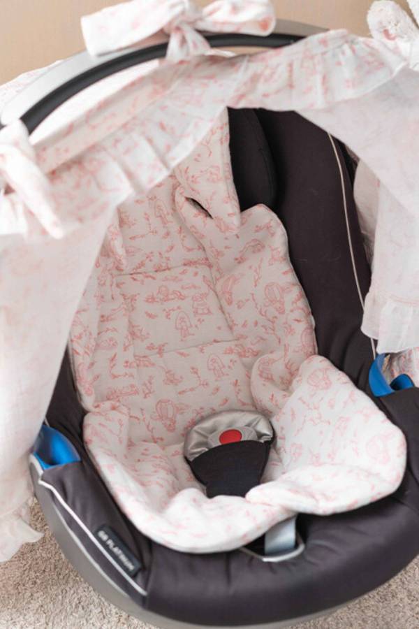 Atelier Babbi Toile De Jouy Puset Minderi Pembe