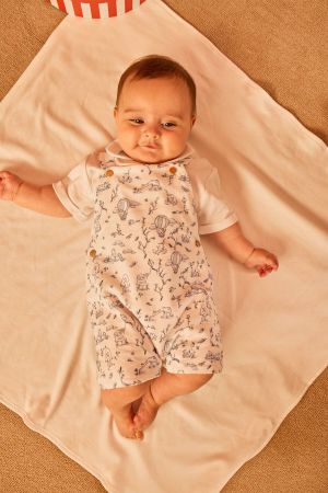 Atelıer Babbi Toile De Jouy Salopet Badi Mavi - Thumbnail