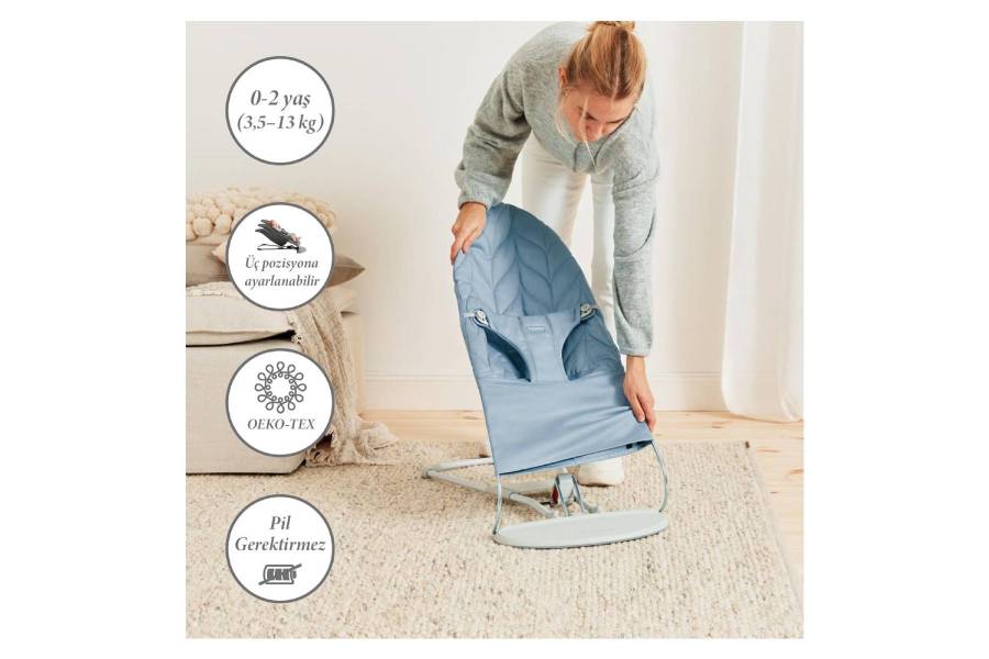 BabyBjörn Bliss Anakucağı Petal Cotton / Blue