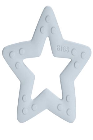 Bibs Baby Bitie Diş Kaşıyıcı Yıldız Şeklinde +3 Ay - Baby Blue - Thumbnail