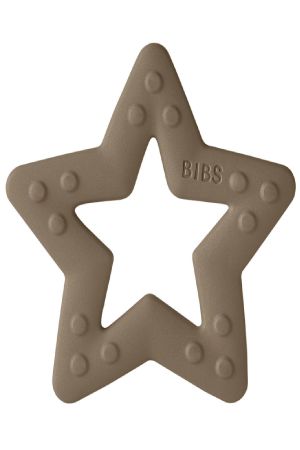 Bibs Baby Bitie Diş Kaşıyıcı Yıldız Şeklinde +3 Ay - Dark Oak - Thumbnail