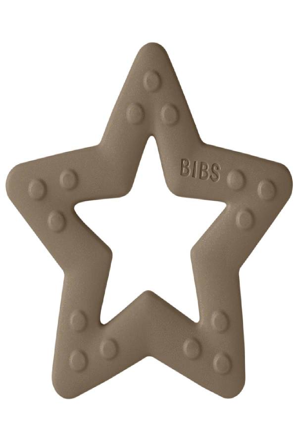 Bibs Baby Bitie Diş Kaşıyıcı Yıldız Şeklinde +3 Ay - Dark Oak