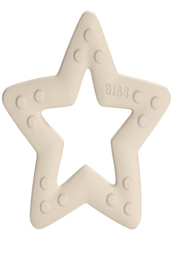 Bibs Baby Bitie Diş Kaşıyıcı Yıldız Şeklinde +3 Ay - Ivory
