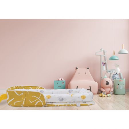 Bonjini Baby Nest Uyku Çantası-Yatağı - Sarı - Thumbnail
