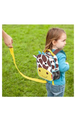 Çocuk Emniyet Kemerli Sırt Çantası Zürafa Kahverengi - Thumbnail