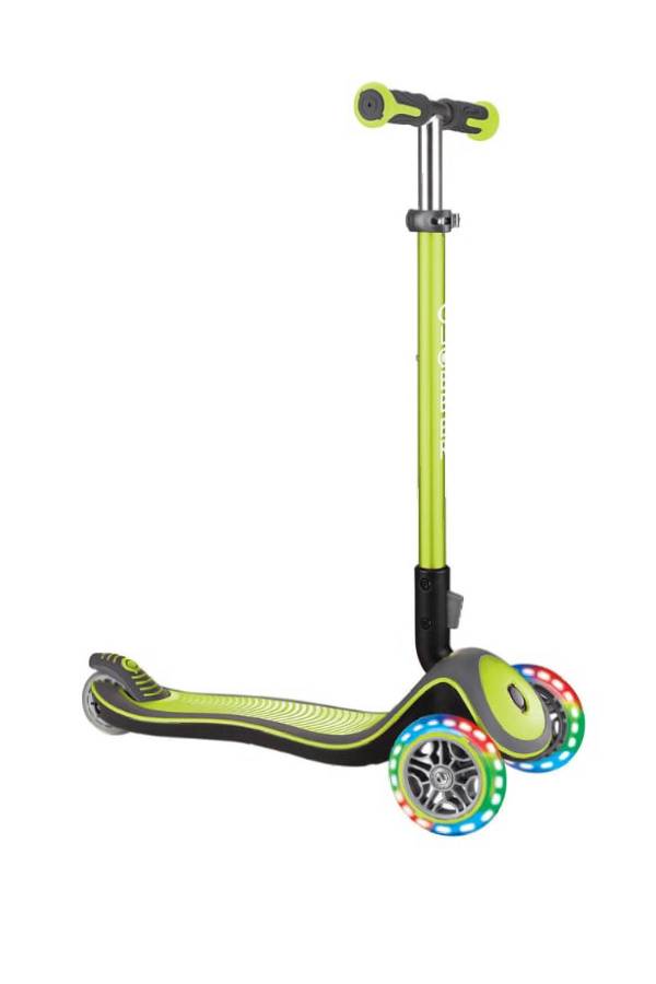 Globber Elite Deluxe Işıklı Scooter - Yeşil