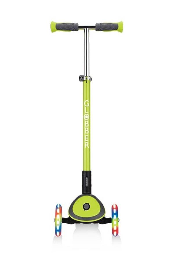 Globber Elite Deluxe Işıklı Scooter - Yeşil