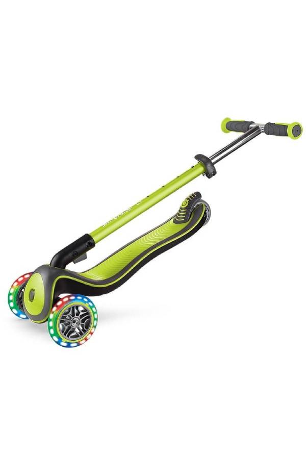 Globber Elite Deluxe Işıklı Scooter - Yeşil
