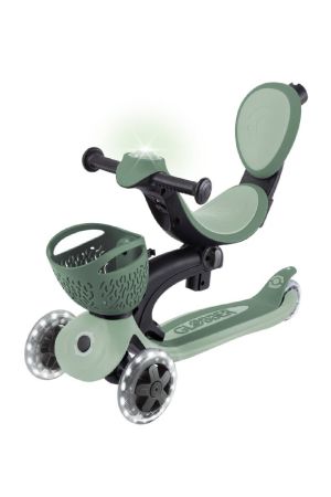 Globber Go Up Baby 360 Işıklı Scooter - Zeytin Yeşili - Thumbnail