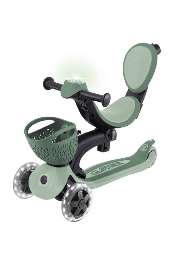 Globber Go Up Baby 360 Işıklı Scooter - Zeytin Yeşili